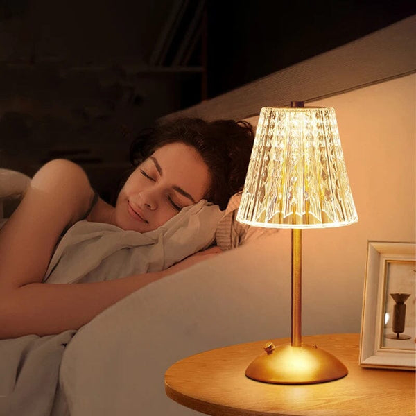 Luminária Abajur de Mesa Móvel Vintage Recarregável e Sem Fio Abajur - 0011 Viva Lumi