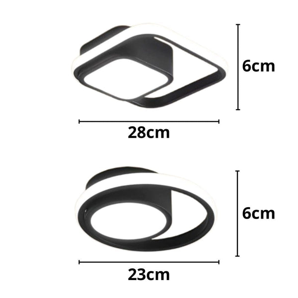 Luminária de Teto Plafon Sobrepor em Led Torvy para Quarto Sala Plafon - 0011 Viva Lumi