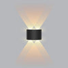 Arandela Externa de Parede em LED Impermeável [Iluminação - Arandela] - Arandela Externa de Parede em LED Impermeável Viva Lumi Preto 2 Feixe de Luz 