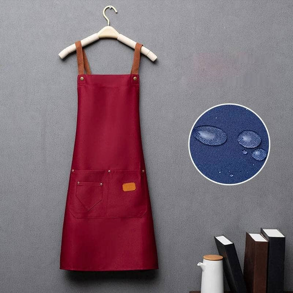 Avental De Cozinha Impermeável Multicolorido Coleção Cozinha - Avental De Cozinha Impermeável Multicolorido Viva Lumi Vermelho Único 