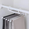 Cabide Para Calça Retrátil Multifuncional Cabide Calça Retrátil 1PC Branco Modelo Mágico - Coleção Organinzação Viva Lumi 
