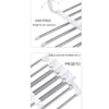 Cabide Para Calça Retrátil Multifuncional Cabide Calça Retrátil 1PC Branco Modelo Mágico - Coleção Organinzação Viva Lumi 
