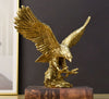 Escultura Águia Dourada 25x31cm Resina - 0004 Viva Lumi 1# 