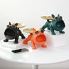 Escultura Aparador Bulldog Francês Decor Cool (Suporte Duplo) Aparador - 0002 Viva Lumi 