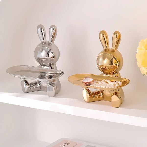 Escultura Aparador Coelho [Decorativo] - Escultura Aparador Coelho Viva Lumi 