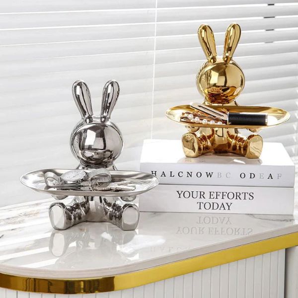 Escultura Aparador Coelho [Decorativo] - Escultura Aparador Coelho Viva Lumi 