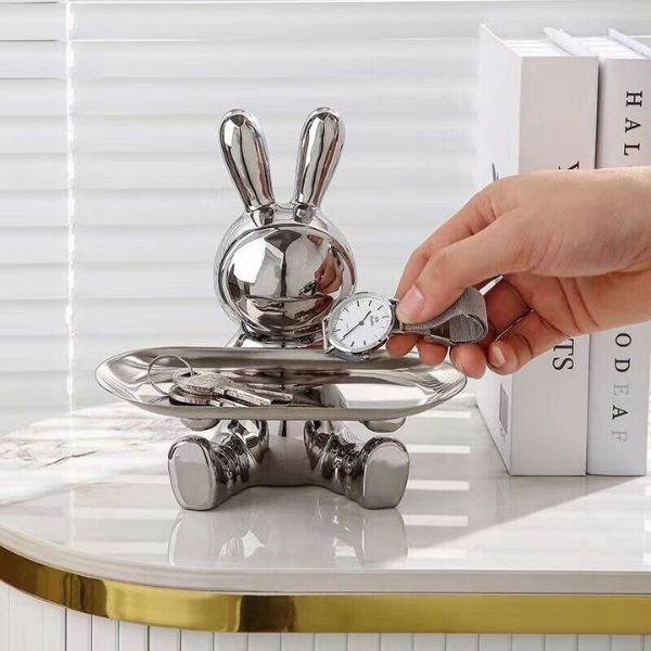 Escultura Aparador Coelho [Decorativo] - Escultura Aparador Coelho Viva Lumi 