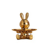 Escultura Aparador Coelho [Decorativo] - Escultura Aparador Coelho Viva Lumi Dourado 