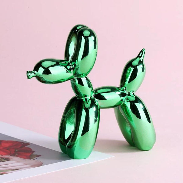 Escultura Doggy Balloon Mini 10x10cm para Sala, Escritório, Consultório Resina - 0014 Viva Lumi 