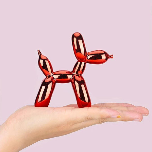 Escultura Doggy Balloon Mini 10x10cm para Sala, Escritório, Consultório Resina - 0014 Viva Lumi 