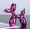 Escultura Doggy Balloon Mini 10x10cm para Sala, Escritório, Consultório Resina - 0014 Viva Lumi Roxo Fucsia 