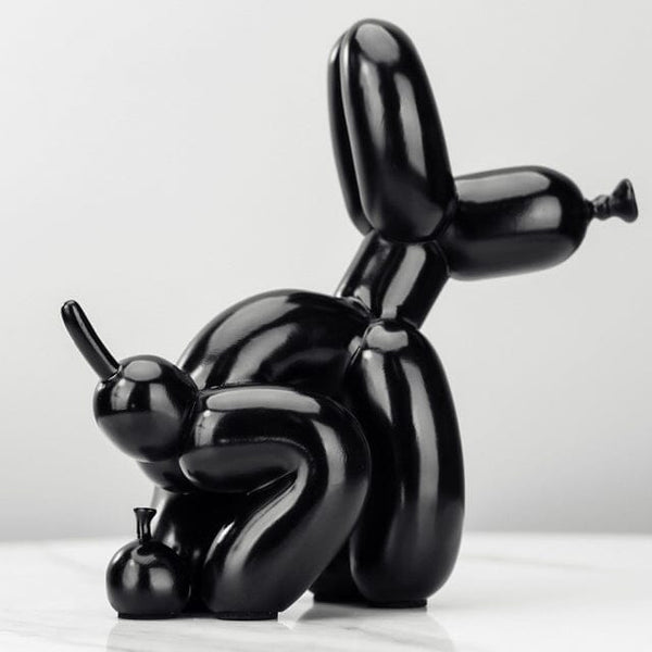 Escultura Doggy Poo 23x22cm Resina - 0018 Viva Lumi Black 