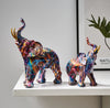 Escultura Elefante Grafite Street & Colors Grafite - 0012 Viva Lumi Collors O Par 