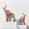 Escultura Elefante Grafite Street & Colors Grafite - 0012 Viva Lumi Street O Par 