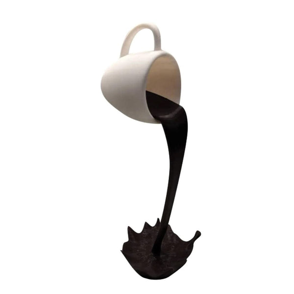 Escultura Spilled Coffee 3D Resina - 0033 Viva Lumi 