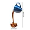 Escultura Spilled Coffee 3D Resina - 0033 Viva Lumi Azul 