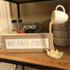 Escultura Spilled Coffee 3D Resina - 0033 Viva Lumi Creme 
