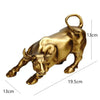 Escultura Touro B3 Wall Street - 19,5cm Resina - 0034 Viva Lumi 