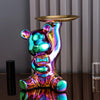 Escultura Ursinho Decor Aparador & Cofre Resina - 0036 Viva Lumi 2 Furta-cor 