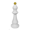 Esculturas Peças de Xadrez (KIt 6 Pçs) Viva Lumi Bispo Branco 