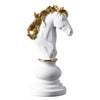Esculturas Peças de Xadrez (KIt 6 Pçs) Viva Lumi Cavalo Branco 
