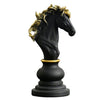 Esculturas Peças de Xadrez (KIt 6 Pçs) Viva Lumi Cavalo Preto 