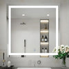 Espelho Decorativo Led Jateado Touch 50x50 [Espelho] - Espelho Decorativo Led Jateado Touch 50x50 Viva Lumi 