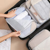 Kit de Bolsas Organizadoras Compressíveis - Voyage Essencial Coleção Organizadores para Viagem- Kit 3 Organizadores de Mala em Design Compressível para Viagem Tecido Respirável Viva Lumi 
