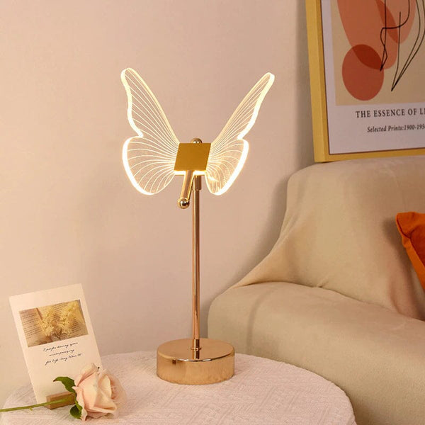 Luminária Abajur de Mesa - Butterfly 43cm Abajur - 0001 Viva Lumi 