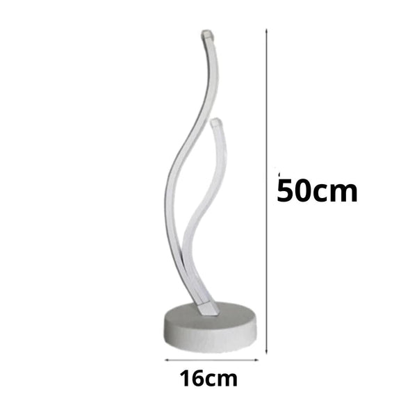 Luminária Abajur de Mesa Espiral Ivar em Led 50cm Abajur - 0009 Viva Lumi 