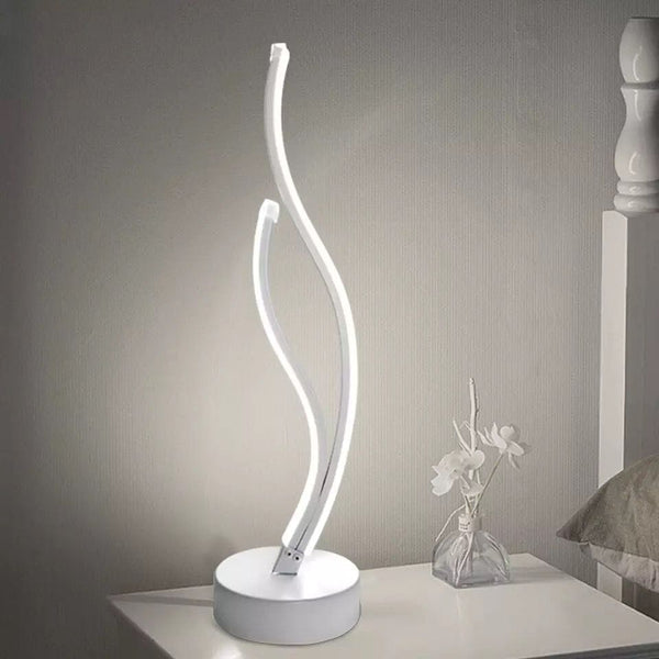Luminária Abajur de Mesa Espiral Ivar em Led 50cm Abajur - 0009 Viva Lumi 