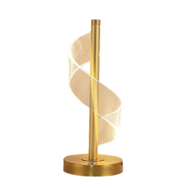 Luminária Abajur de Mesa Touch em Espiral Acrílico Abajur - 0014 Viva Lumi 