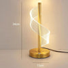 Luminária Abajur de Mesa Touch em Espiral Acrílico Abajur - 0014 Viva Lumi 