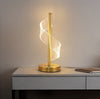 Luminária Abajur de Mesa Touch em Espiral Acrílico Abajur - 0014 Viva Lumi Luz quente 