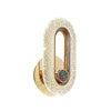 Luminária Arandela de Luxo Cristal Oval Arandela 0002 Viva Lumi 