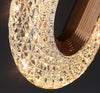 Luminária Arandela de Luxo Cristal Oval Arandela 0002 Viva Lumi 