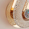 Luminária Arandela de Luxo Cristal Oval Arandela 0002 Viva Lumi 