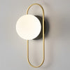 Luminária Arandela de Parede Esfera Power Arandela 0010 Viva Lumi Preto/ Dourado Quente 