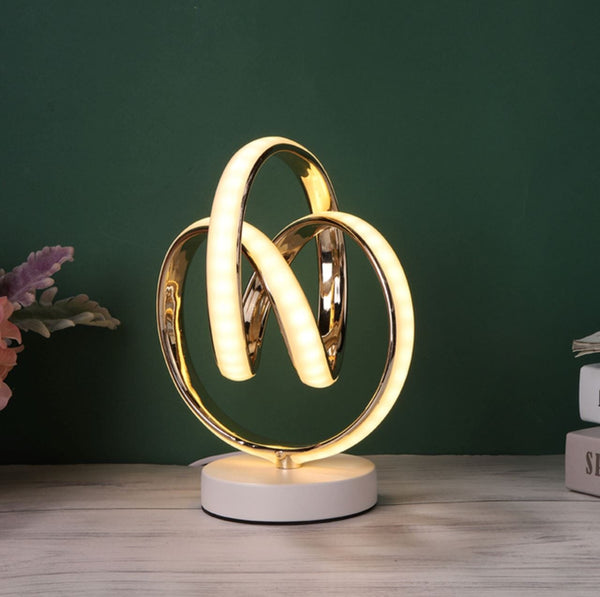 Luminária de Mesa Abajur de Led 3 Dobras Abajur - 0020 Viva Lumi Quente 
