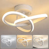Luminária de Teto Minimalista Abstrato [Iluminação - Luminária] - Luminária de Teto Minimalista Abstrato Viva Lumi Branco 