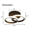 Luminária de Teto Minimalista Anéis [Iluminação - Luminária] - Luminária de Teto Minimalista Anéis Viva Lumi 