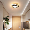 Luminária de Teto Plafon Sobrepor em Led Circular Duplo para Quarto Sala Plafon - 0009 Viva Lumi Preto e Branco Quente 