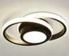 Luminária de Teto Plafon Sobrepor em Led Circular Duplo para Quarto Sala Plafon - 0009 Viva Lumi Preto Fria 
