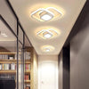 Luminária de Teto Plafon Sobrepor em Led Quadrado Duplo para Quarto Sala Plafon - 0010 Viva Lumi Branco Quente 