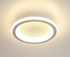 Luminária de Teto Plafon Sobrepor Solari LED Interno e Externo para Quarto Sala Plafon - 0017 Viva Lumi Quente Circular Branco