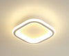 Luminária de Teto Plafon Sobrepor Solari LED Interno e Externo para Quarto Sala Plafon - 0017 Viva Lumi Quente Quadrado Branco