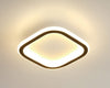 Luminária de Teto Plafon Sobrepor Solari LED Interno e Externo para Quarto Sala Plafon - 0017 Viva Lumi Quente Quadrado Preto