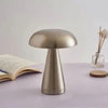 Luminária Touch de Mesa - Candeeiro e Abajur Mushroom Abajur - 0027 Viva Lumi Prata 