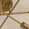 Lustre Luminária de Teto Sputnik Dourado (06 lâmpadas) Lustre - 0002 Viva Lumi 