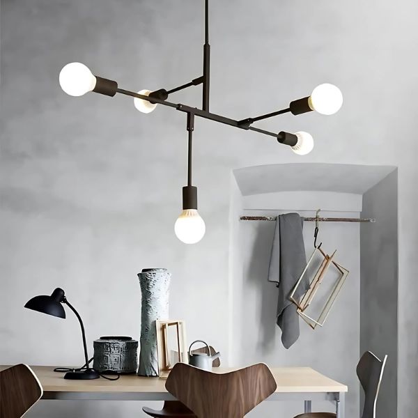 Lustre Nórdico Minimalista Style [Iluminação - Lustre] - Lustre Nórdico Minimalista Style Viva Lumi 